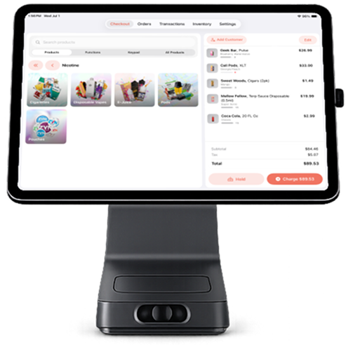 nook POS checkout interface for smoke shop retail